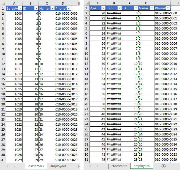 multipleSheets