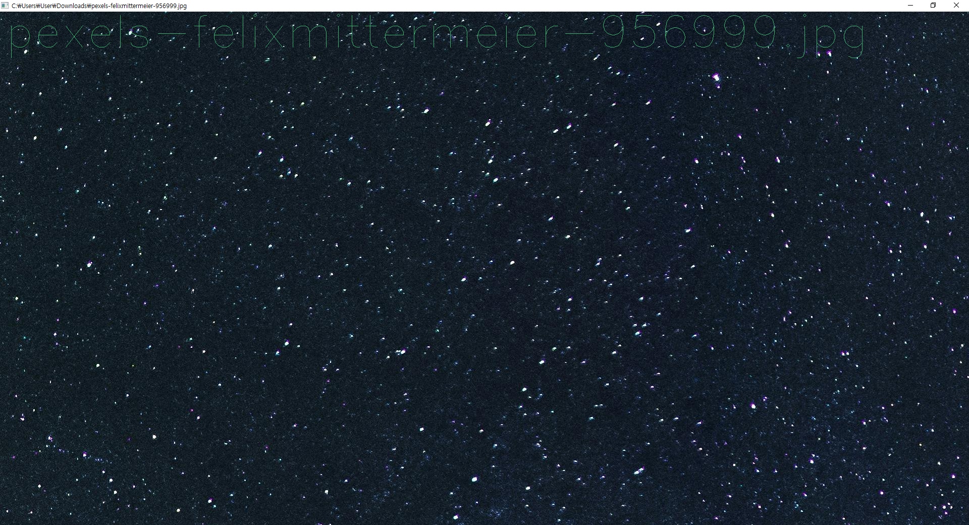 text on image